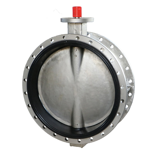 U Type Double Flange Butterfly Valve With 420V Integal Modulating Adjusting Electric Actuator