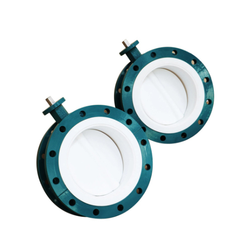 U-Type Double Flanged Short Pattern Butterfly Valve with Rubber Sealing