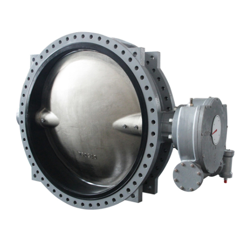 U Type Section Double Flanged Butterfly Valve With Changeable Seat Sealing