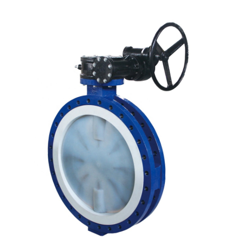 Gjs500 Ductile Iron U Section Butterfly Valves With Gearbox