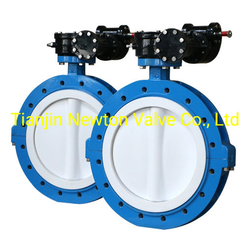 Cast Iron U Type PTFE EPDM Flanged Butterfly Valve