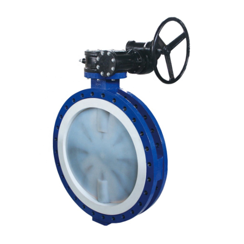 ISO5211 Top Flange U Section Flanged Butterfly Valve