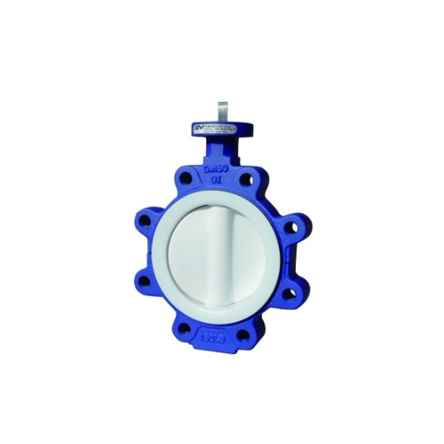 ISO5752 Concentric Lined Resilient Seat Concentric Lug Type PTFE Coated Butterfly Valve
