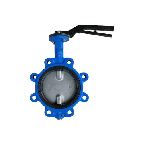 ISO5752 Concentric Lined Lug Type Butterfly Valve Half Shaft Without Pin
