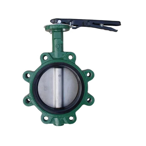 Ductile Iron Cast Iron Soft Seal NBR Seat Lugged Wafer Type Butterfly Valve