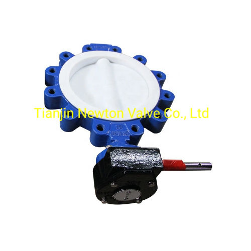 Split Body Full PTFE PFA Lining Lug Style Butterfly Valve