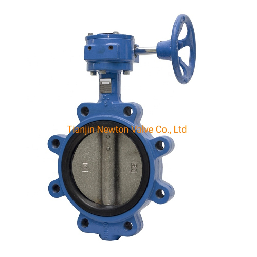 Pn25 250mm High Performance Lug Type Butterfly Valve with Worm Gear