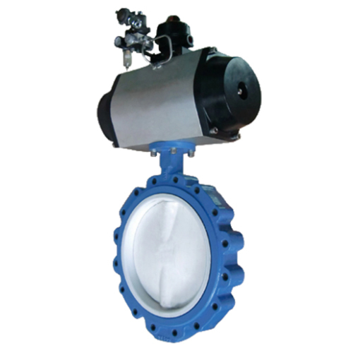 Turbine Control Full Rubber Coated Liner Lug Butterfly Valve With SS Disc
