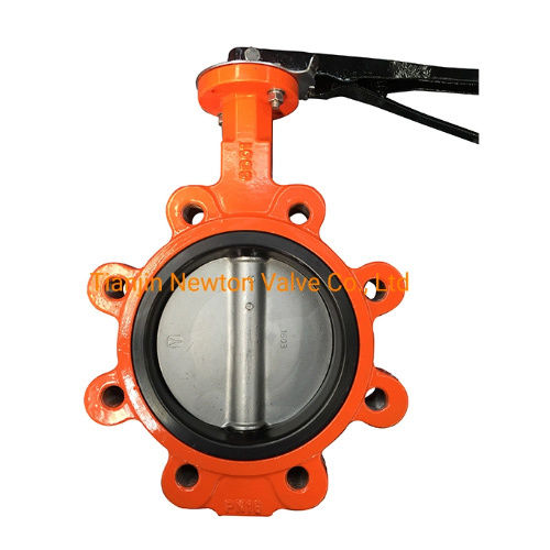 JIS Cast Iron Lug Butterfly Valve With Soft Seat Lugged Butterfly Valve With Worm Gearbox