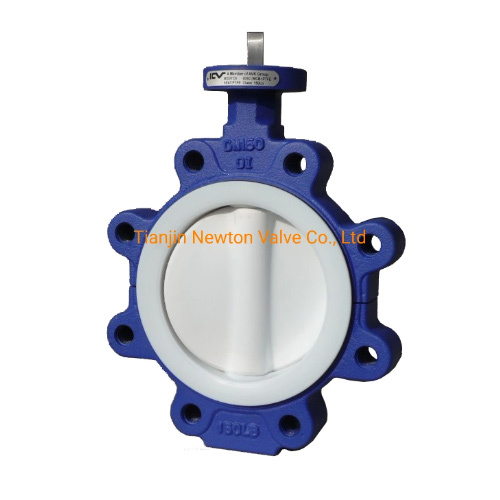 Rubber Coated Liner Lining Disc Lugged Butterfly Valves
