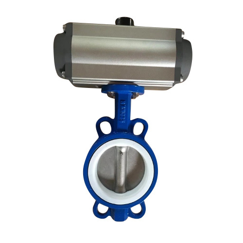 PTFE Rubber Coated Lining Water Gas Duo Dual Plate Double Door Wafer Type Butterfly Valves