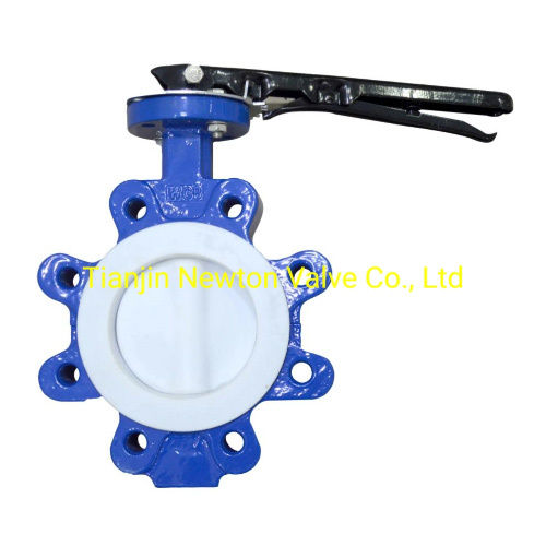 PFA Viton Silicone Rubber Nr HNBR Hypalon Seat Butterfly Valves