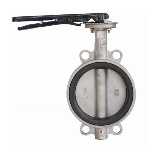 PTFE Strong Acid Ductile Iron Lever Opreated Wafer Lug Butterfly Valve