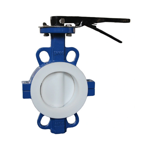 Concentric EPDM NBR Rubber Coated Wafer Type Butterfly Valve