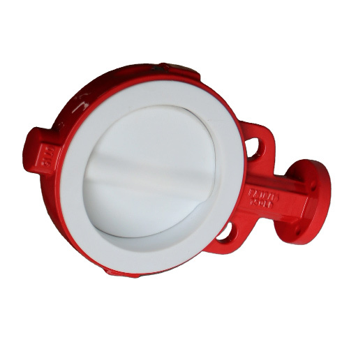 Wrench Operated Rubber Coating Disc Wafer Butterfly Valve