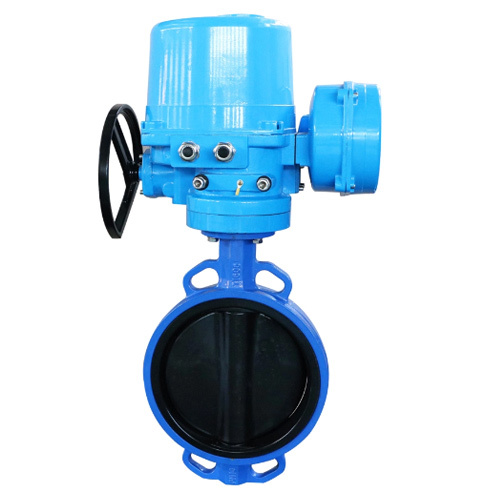 PTFE Seat Pneumatic Shut Wafer Butterfly Valve with Pneumatic Actuator Limit Switch