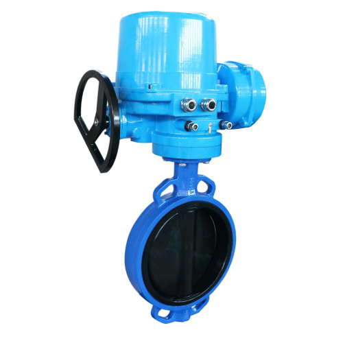 EPDM Rubber Coated Disc Wafer Type Butterfly Valve Flow Control Valve