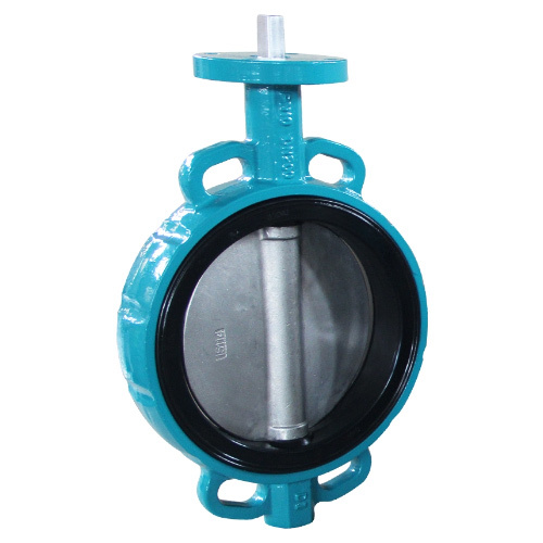 Pn21 Bare Shaft Wafer Type Butterfly Valve with Replaceable Tongue Groove Seat