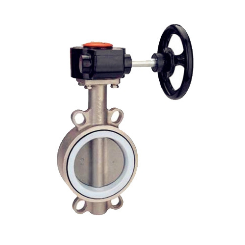 Saf2507 Duplex Stainless Steel Wafer Butterfly Valves Handle Gear Box for Sea Water