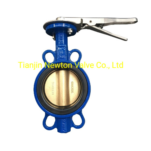 750A Wrench Nodular Cast Iron Fcd40 Wafer Type Butterfly Valve