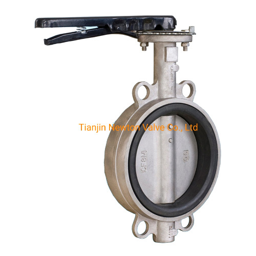Stainless Steel Fluorine-Lined Manual Wafer Butterfly Valve