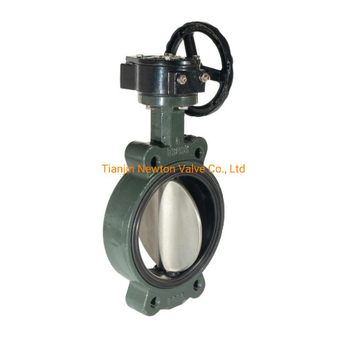 PTFE NBR Aluminum Lever Opreated Wafer Lug Butterfly Valve