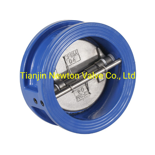 ISO5752 Ductile Cast Iron Wafer Type Dual Plate Double Door Check Valves