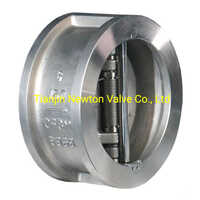 Ductile Iron & Stainless Steel Dual Disc Spring Check Valve - Different Sizes Available | High Pressure Resistance For Reliable Non-return In Industrial Applications, Supports Base, Gas, Oil, Water Media
