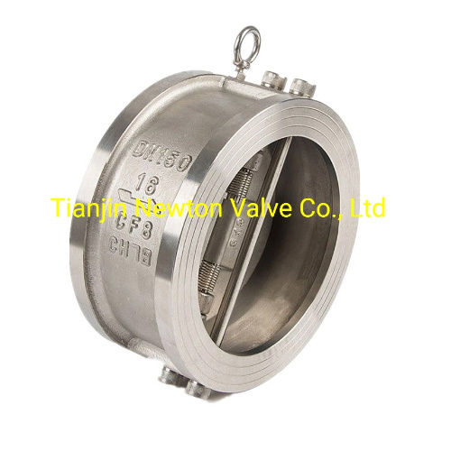 SS304 CF8 Disc Wafer Type Dual Disc Spring Check Valve Non Return Valve