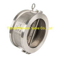Ss304 Cf8 Disc Wafer Type Dual Disc Spring Check Valve Non Return Valve Application: Industrial