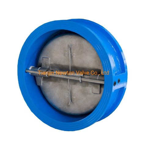 ISO5752 Ductile Cast Iron Wafer Type Double Door Check Valves