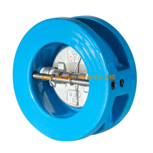 CF8m Cast Ductile Iron Wafer Type Duplex Double Door Disc Dual Plate Flap Swing Check Valve