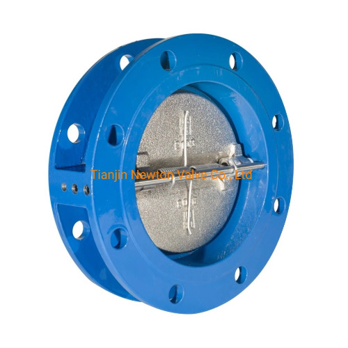 API594 ISO5752 Duo Platedouble Disc Double Flange Butterfly Type Non Return Check Valve