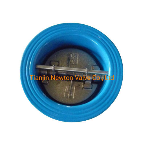 Nodular Cast Iron Ductile Iron API Duo Plate Disc Wafer Type Check Valve