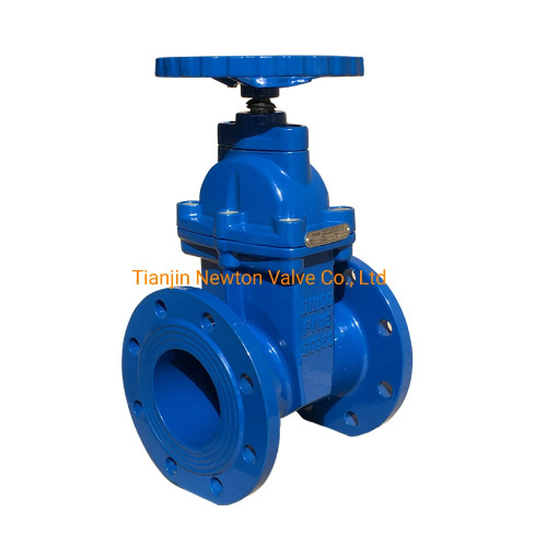 Ductile Iron Flanged Ends Non Rising Stem Resilient Flange Gate Valve