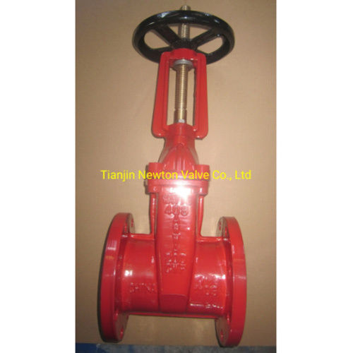 Cast Iron Rising Stem Resilient Seat Double Flange Wedged Gate Valve