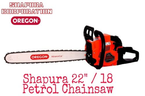 Orange Petrol Chainsaw Machine - 22Inch