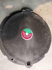Black 21 Inch Manhole Cover
