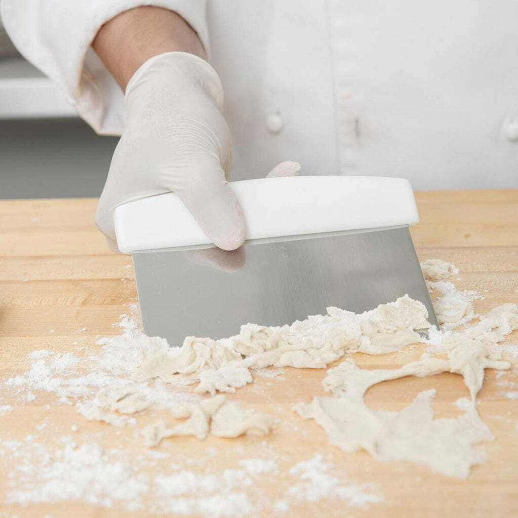 Stainless Steel Cake Smoother with Scale Cutting Knife (2609)