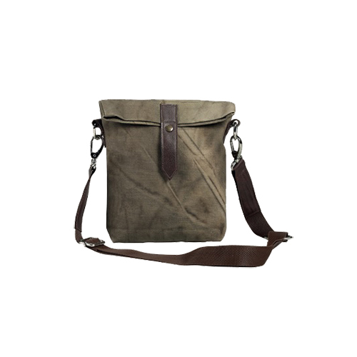 Plain Cotton Canvas Cross Body Bag