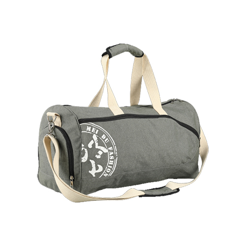 Round Cotton Canvas Gym Bag