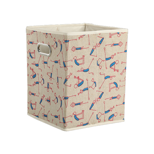 Printed Cotton Canvas Storage Bins