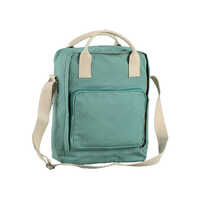 Cotton Canvas Backpack - Polyester Canvas, Various Sizes Available, Blue Color, Customizable Design | Stylish and Functional with Spacious Main Compartment, Durable Handles