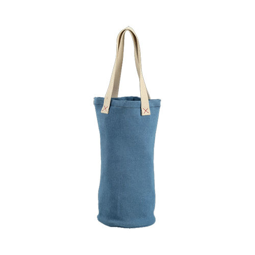 Blue Plain Cotton Canvas Bag