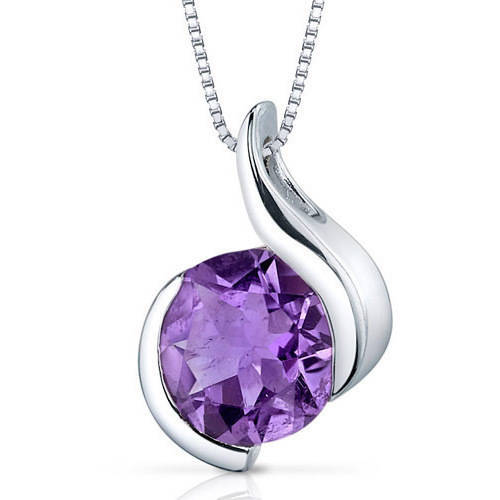 Sterling silver 92.5 % Amethyst Silver  Pendent