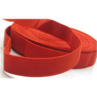 Woven Jacquard Elastic Tape - Polyester-Cotton-Spandex Blend 30m Length 4mm Width Red Color - Durable Flexible Ideal for Garments and Sportswear