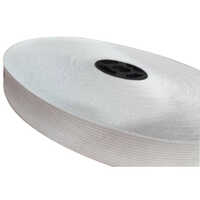 2 Inch Crochet Elastic Tape - 2 Inch Width, Off White Color, Custom Length | Plain Design For Garment Usage