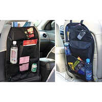 Car Rear Seat Organizer - Cotton Material | Stylish Design, Ample Storage Space, Easy Installation, Versatile Fit For All Vehicle Types