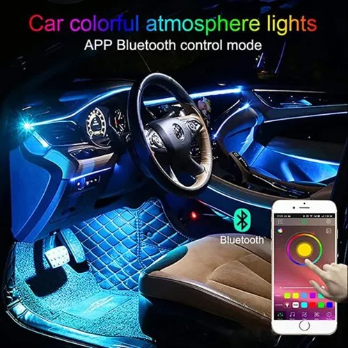 Car Ambient Light 10 In 1 - With Mobile Control Mode