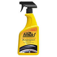 Formula 1 Black Gold Tire Shine 680ml - Plastic Material, High Gloss Finish | Restores Tire Color, Protects Against Uv Damage, Easy Application